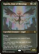 Sigarda, Font of Blessings (MAT-147)  Etched Foil - March of the Machine: The Aftermath
