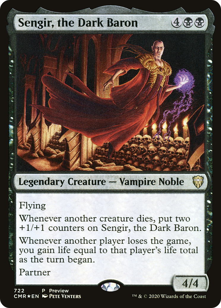 Sengir, the Dark Baron (Alternate Art) (PRE-722)  Foil - Commander Legends