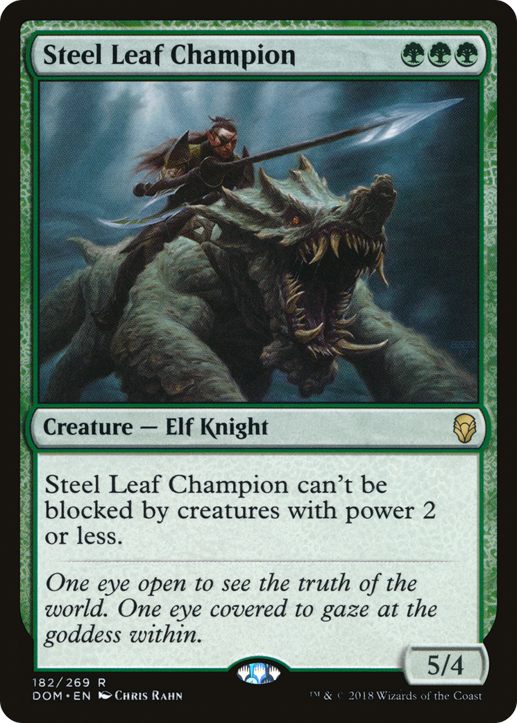 Steel Leaf Champion (DOM-182)  - Dominaria