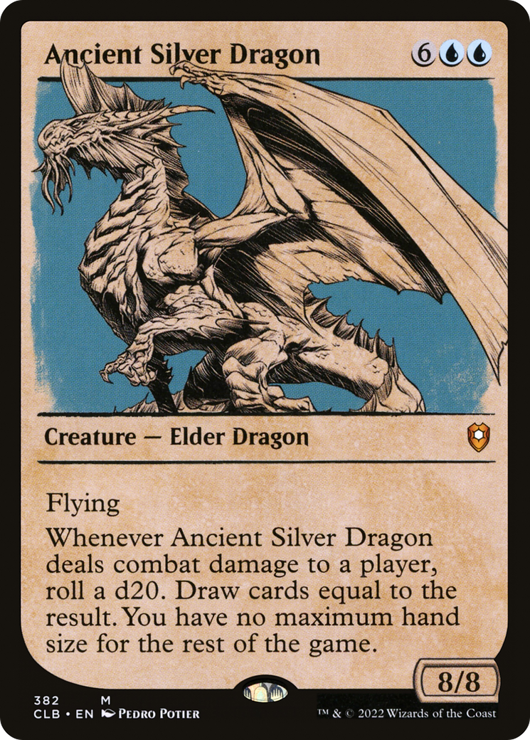 Ancient Silver Dragon (Showcase) (CLB-382)  Foil - Commander Legends: Battle for Baldur's Gate: (Showcase)