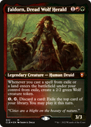 Faldorn, Dread Wolf Herald (CLB-932)  Etched Foil - Commander Legends: Battle for Baldur's Gate