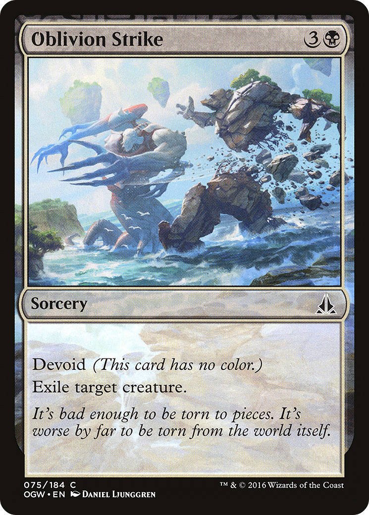 Oblivion Strike (OGW-075)  Foil - Oath of the Gatewatch: (devoid)