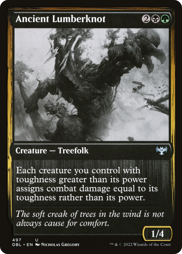 Ancient Lumberknot (DBL-497)  Foil - Innistrad: Double Feature