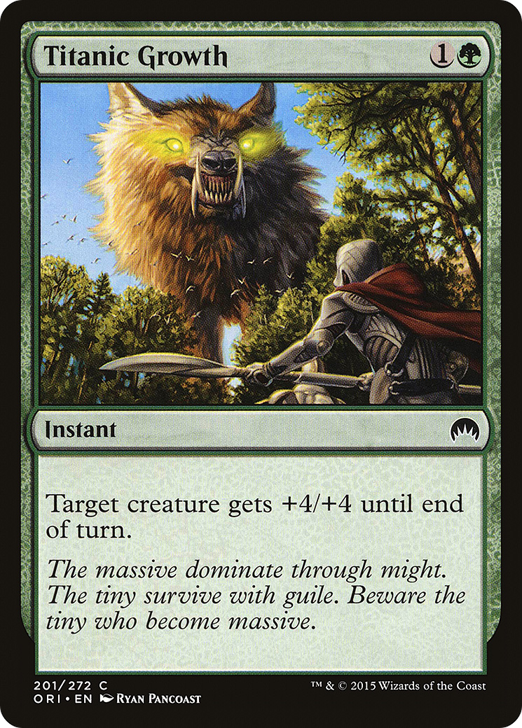 Titanic Growth (ORI-201)  Foil - Magic Origins