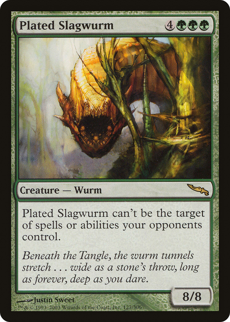 Plated Slagwurm (MRD-127)  Foil - Mirrodin