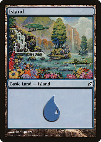 Island (287) (LRW-287)  Foil - Lorwyn