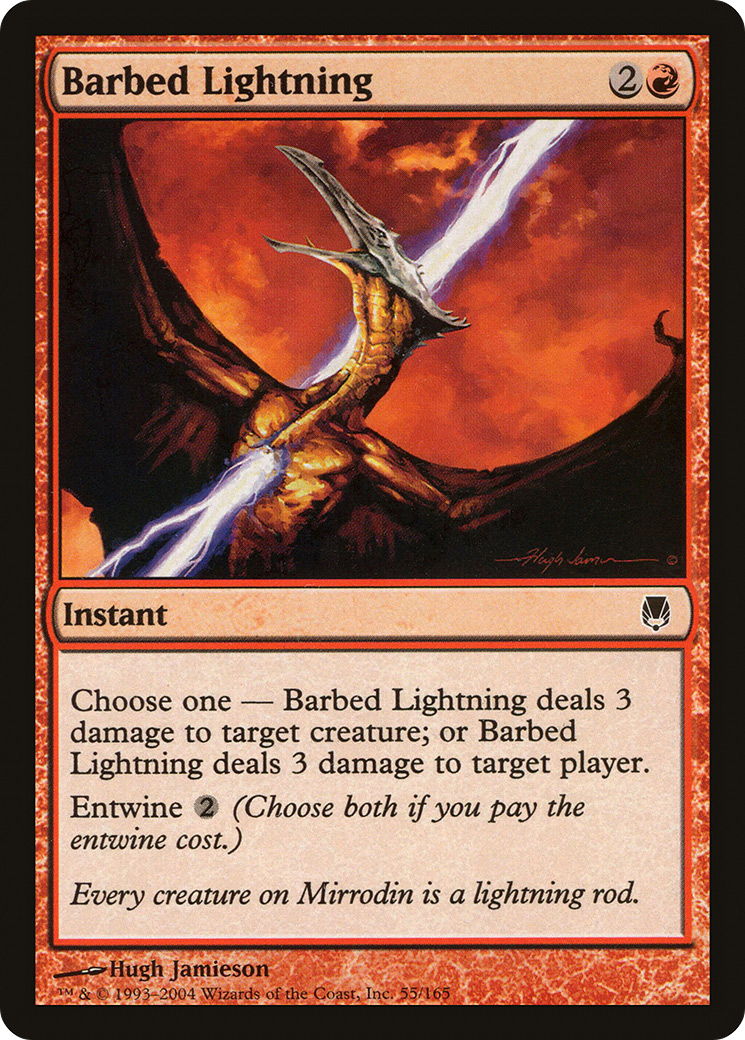 Barbed Lightning (DST-055)  Foil - Darksteel