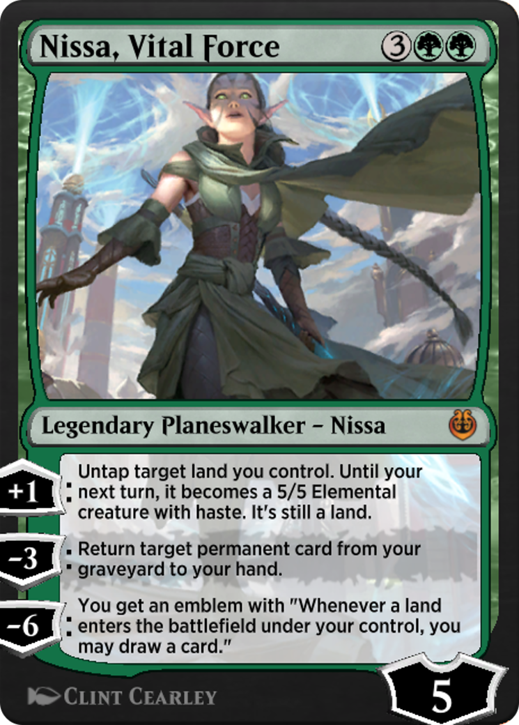 Nissa, Vital Force (KLR-172)  - Kaladesh Remastered