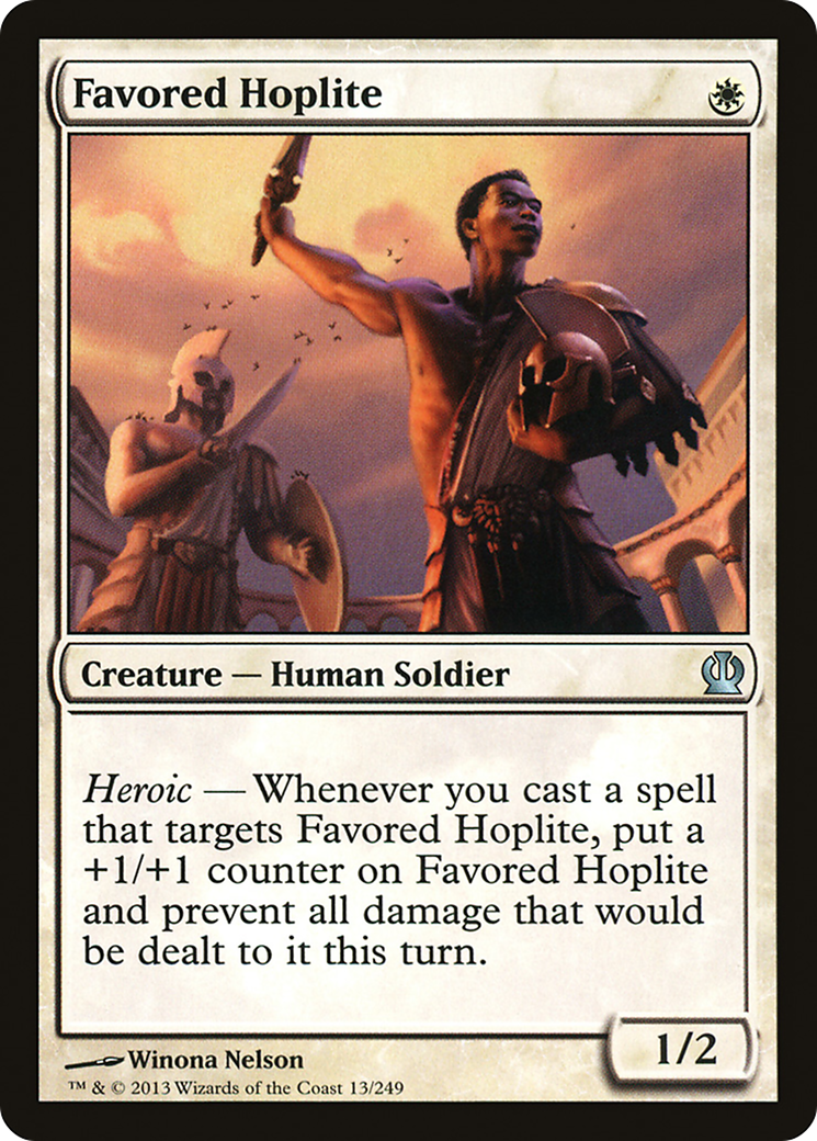 Favored Hoplite (THS-013)  - Theros