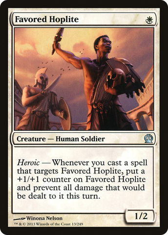 Favored Hoplite (THS-013)  Foil - Theros