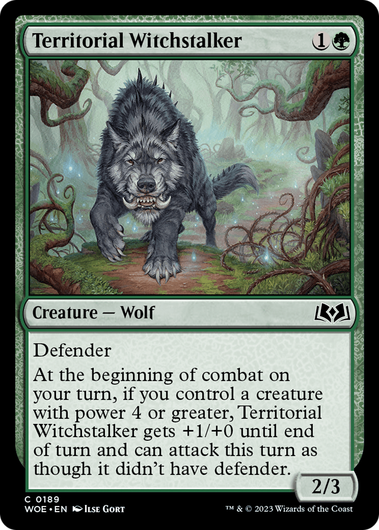 Territorial Witchstalker (WOE-189)  Foil - Wilds of Eldraine