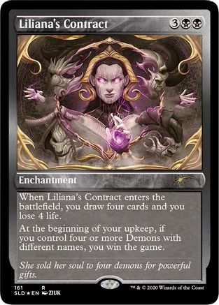 Liliana's Contract (161) (Foil Etched) (SLD-161)  Foil - Secret Lair Drop Series
