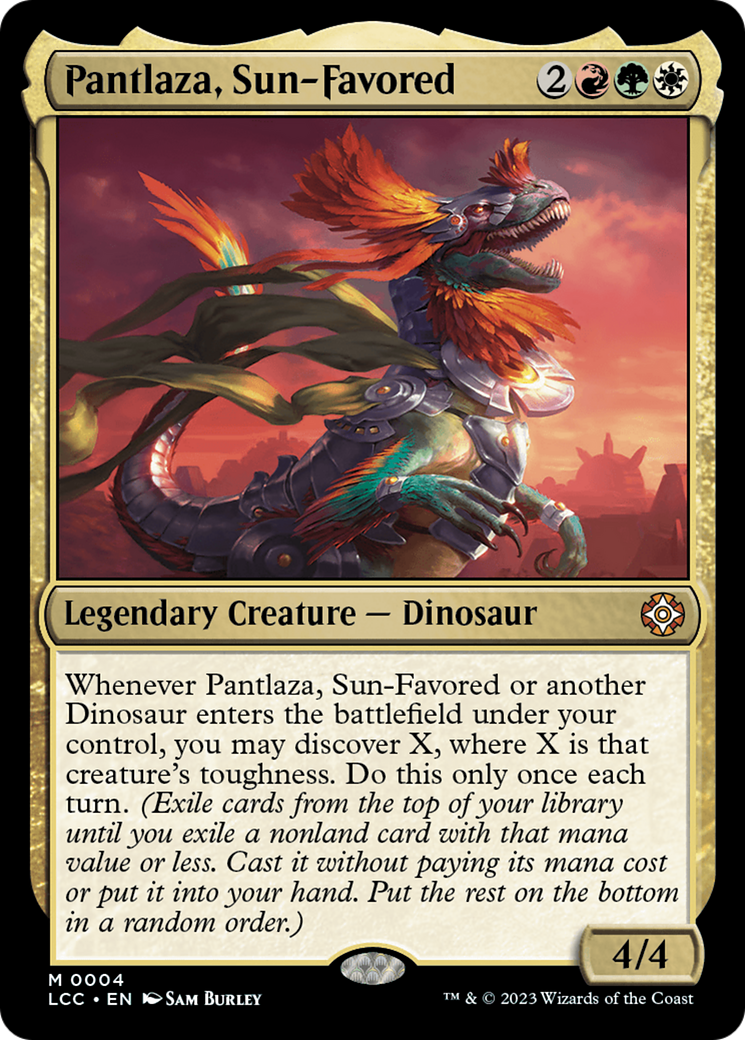 Pantlaza, Sun-Favored (LCC-004)  Foil - The Lost Caverns of Ixalan Commander