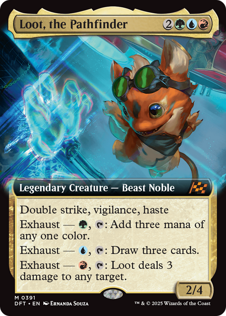 Loot, the Pathfinder (Extended Art) (DFT-391)  - Aetherdrift: (Extended Art)