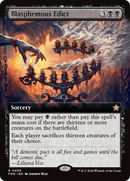 Blasphemous Edict (Extended Art) (FDN-459)  Foil - Foundations: (Extended Art)