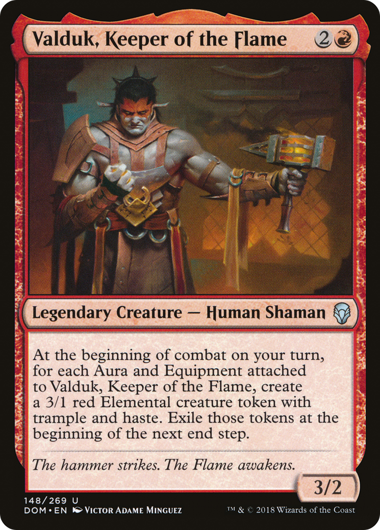 Valduk, Keeper of the Flame (DOM-148)  - Dominaria