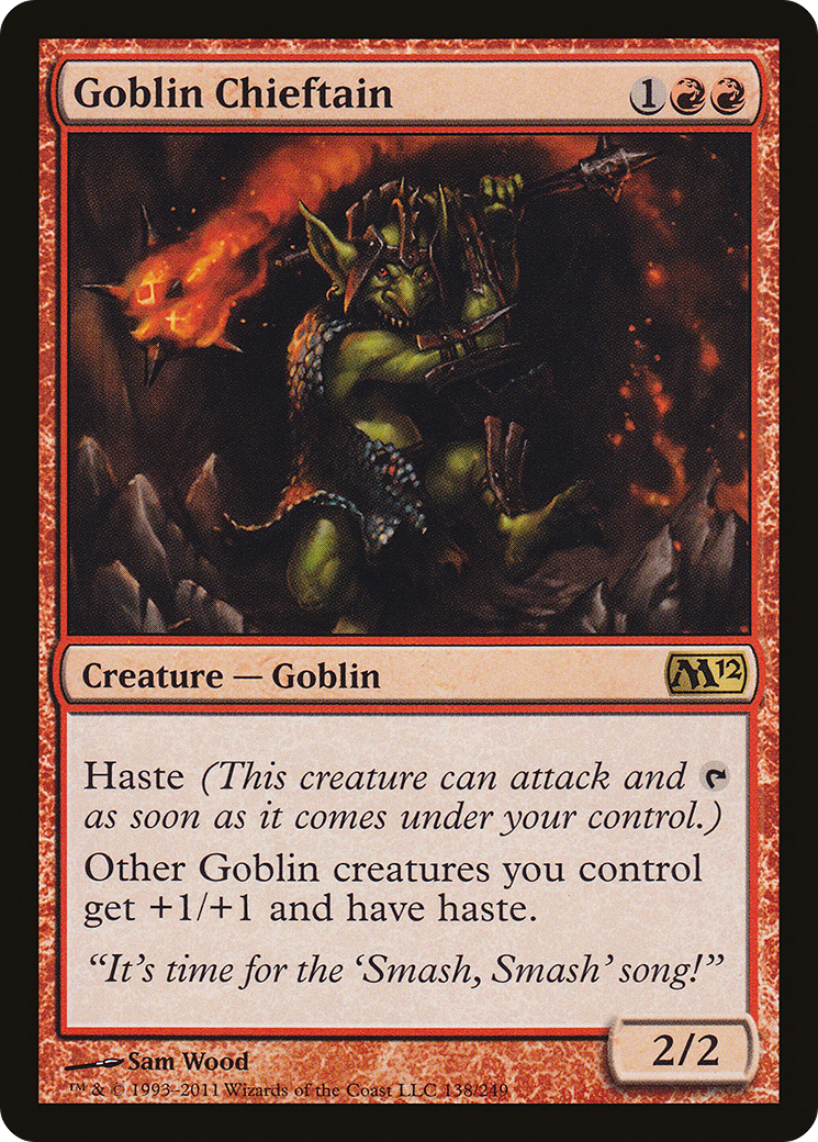 Goblin Chieftain (M12-138)  Foil - Magic 2012