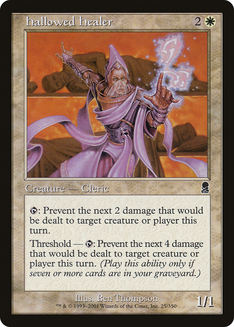 Hallowed Healer (ODY-025)  Foil - Odyssey
