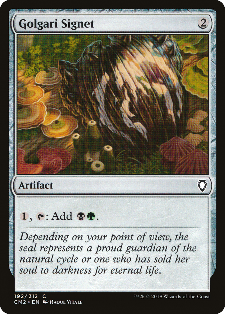 Golgari Signet (192) (CM2-192)  - Commander Anthology Volume II