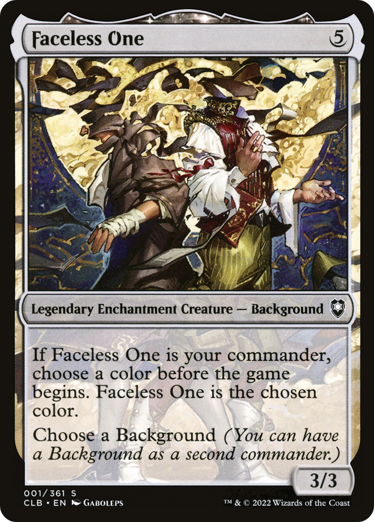 Faceless One (CLB-001)  - Commander Legends: Battle for Baldur's Gate: (enchantment)