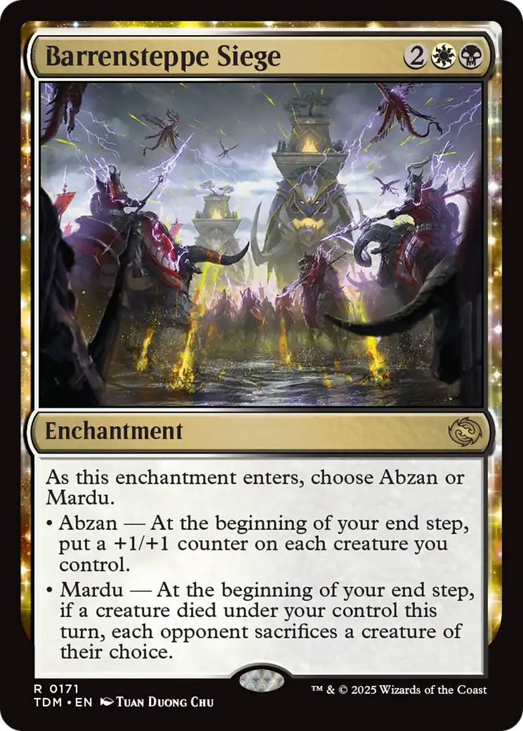 Barrensteppe Siege (TDM-171)  Foil - Tarkir: Dragonstorm: (enchantment)