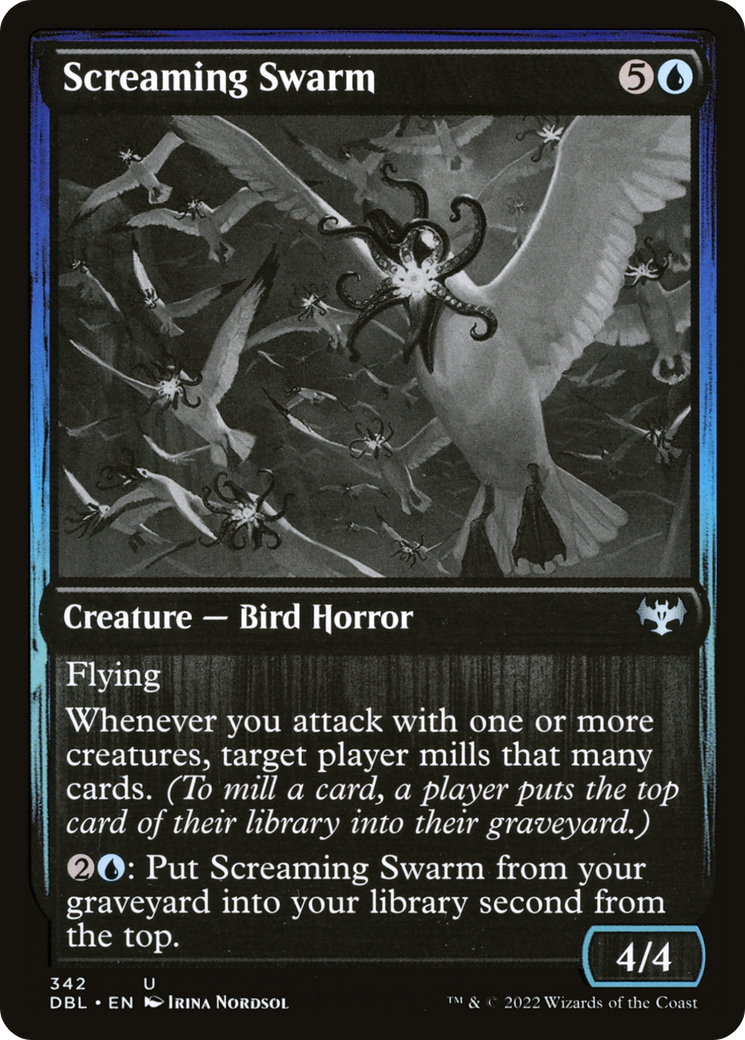 Screaming Swarm (DBL-342)  Foil - Innistrad: Double Feature