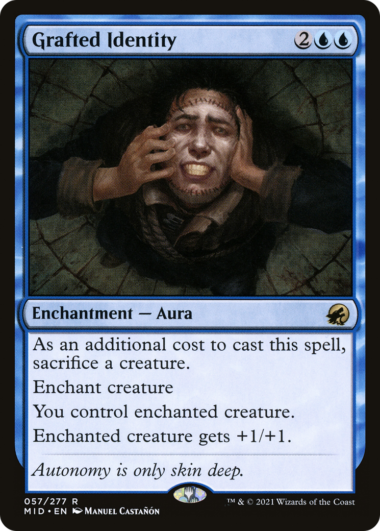 Grafted Identity (MID-057)  Foil - Innistrad: Midnight Hunt