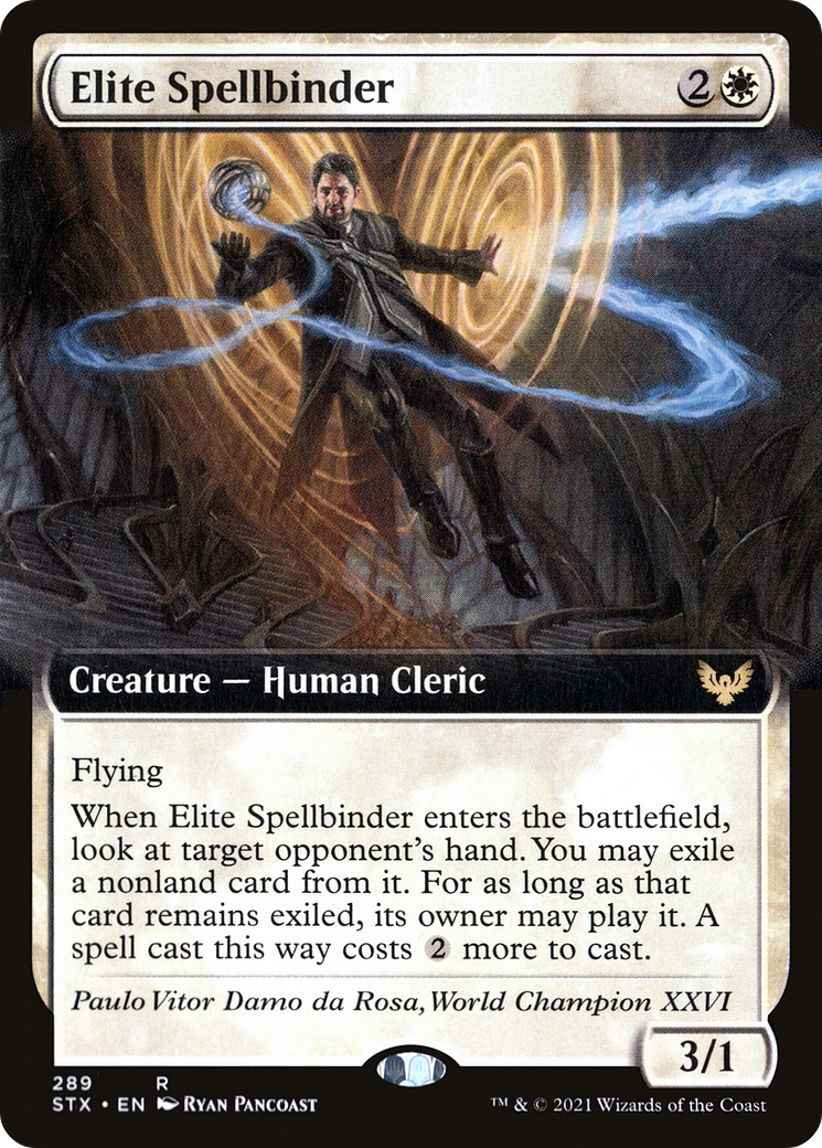 Elite Spellbinder (Extended Art) (STX-289) - Strixhaven: School of Mages: (Extended Art) Foil