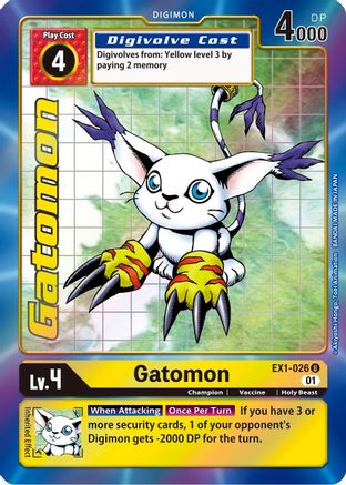 Gatomon (Alternate Art) (EX1-026) - Classic Collection Foil