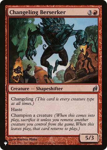 Changeling Berserker (LIST-LRW-160)  - The List