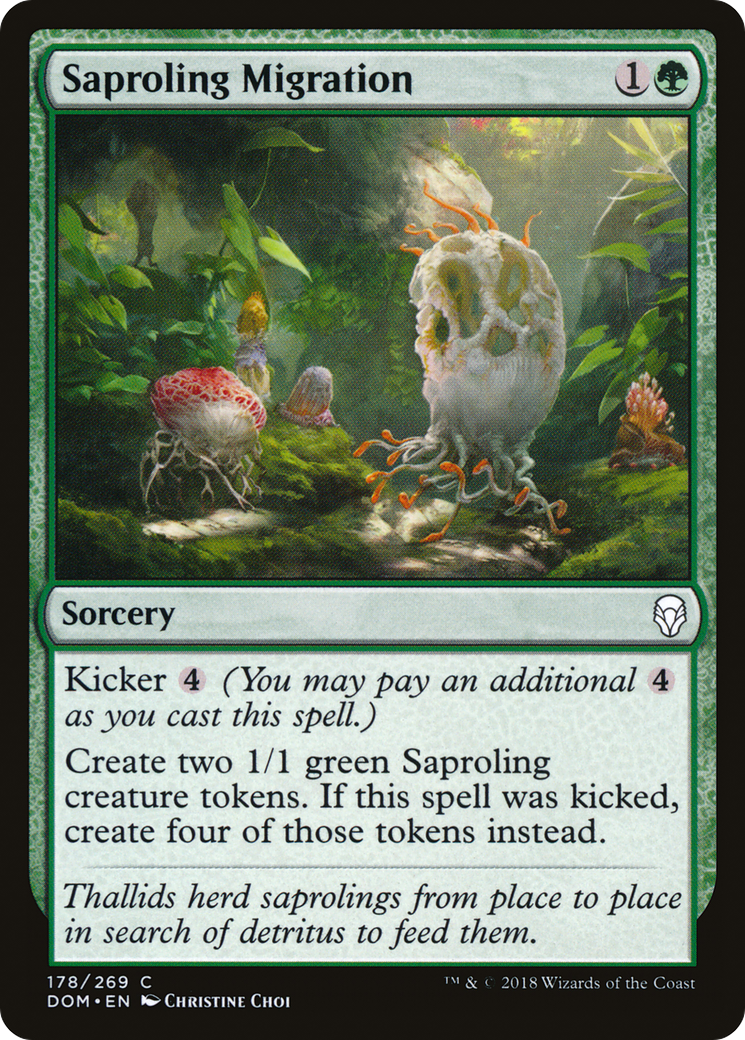 Saproling Migration (DOM-178)  Foil - Dominaria