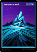 Snow-Covered Island (PixelSnowLands.jpg) (Foil Etched) (SLD-326) - Secret Lair Drop Series Foil