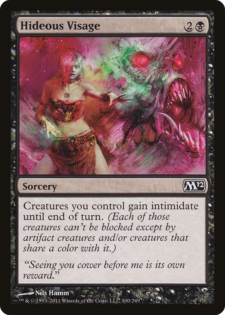 Hideous Visage (M12-100)  Foil - Magic 2012