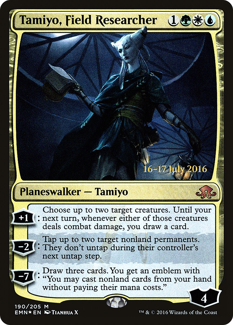 Tamiyo, Field Researcher (PRE-190)  Foil - Eldritch Moon Promos