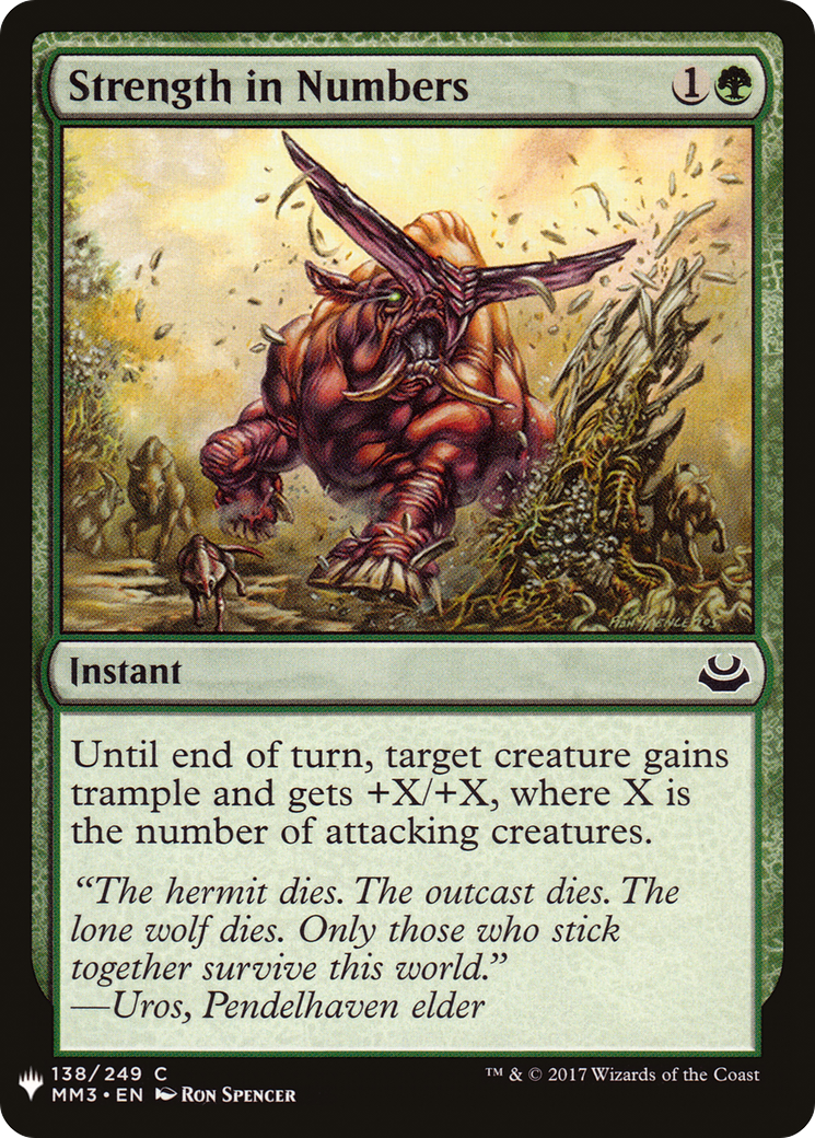 Strength in Numbers (LIST-MM3-138)  - The List