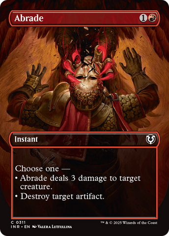Abrade (Borderless) (INR-311)  Foil - Innistrad Remastered