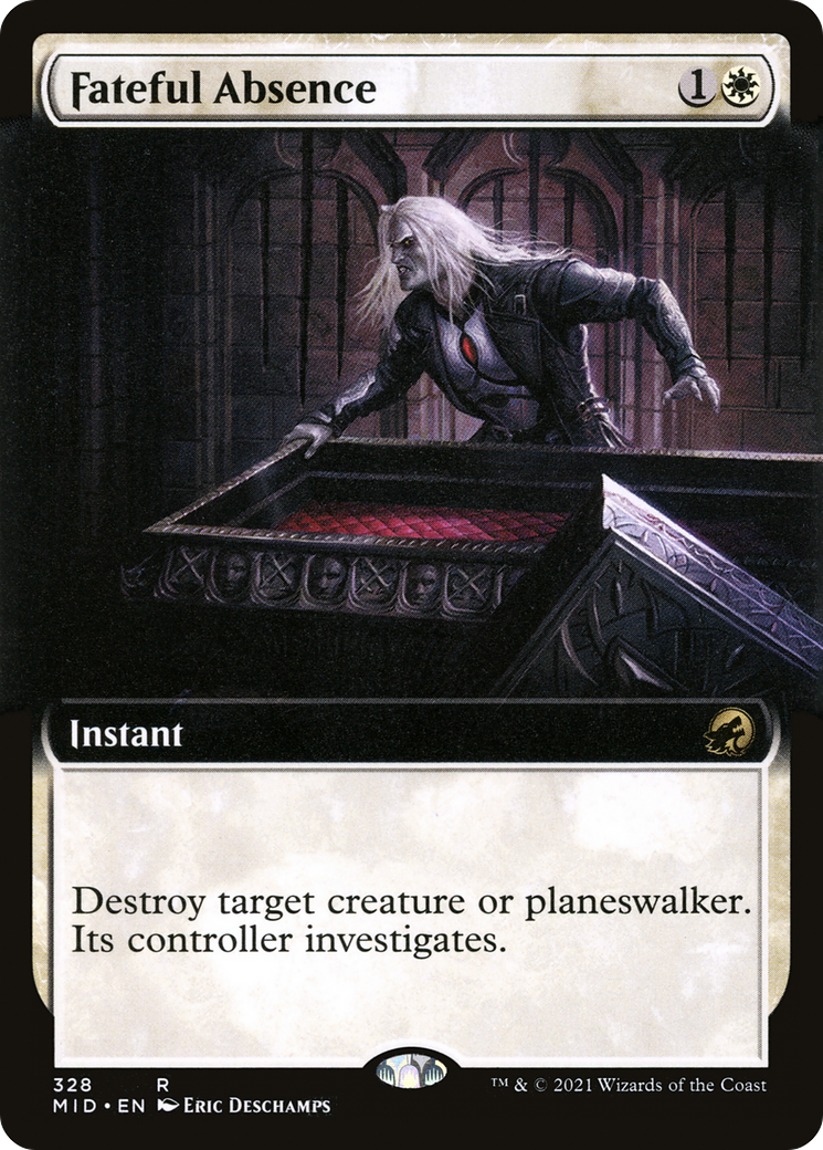Fateful Absence (Extended Art) (MID-328)  - Innistrad: Midnight Hunt: (Extended Art)