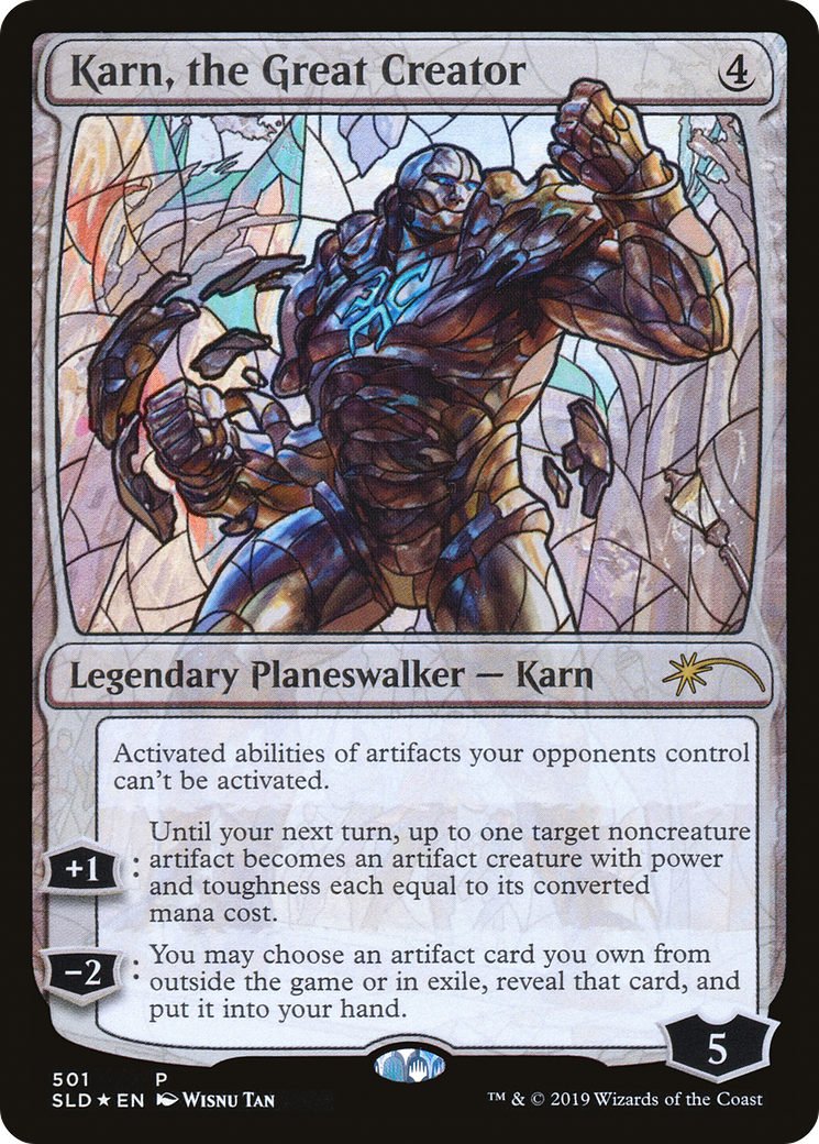 Karn, the Great Creator (Stained Glass) (SLD-501)  Foil - Secret Lair Drop