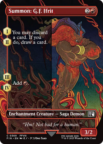 Summon: G.F. Ifrit (Borderless) (FIN-369)  - FINAL FANTASY: (enchantment)