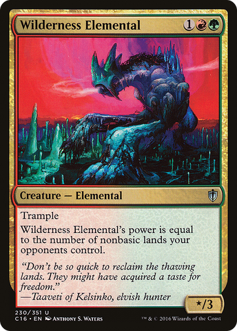 Wilderness Elemental (C16-230)  - Commander 2016
