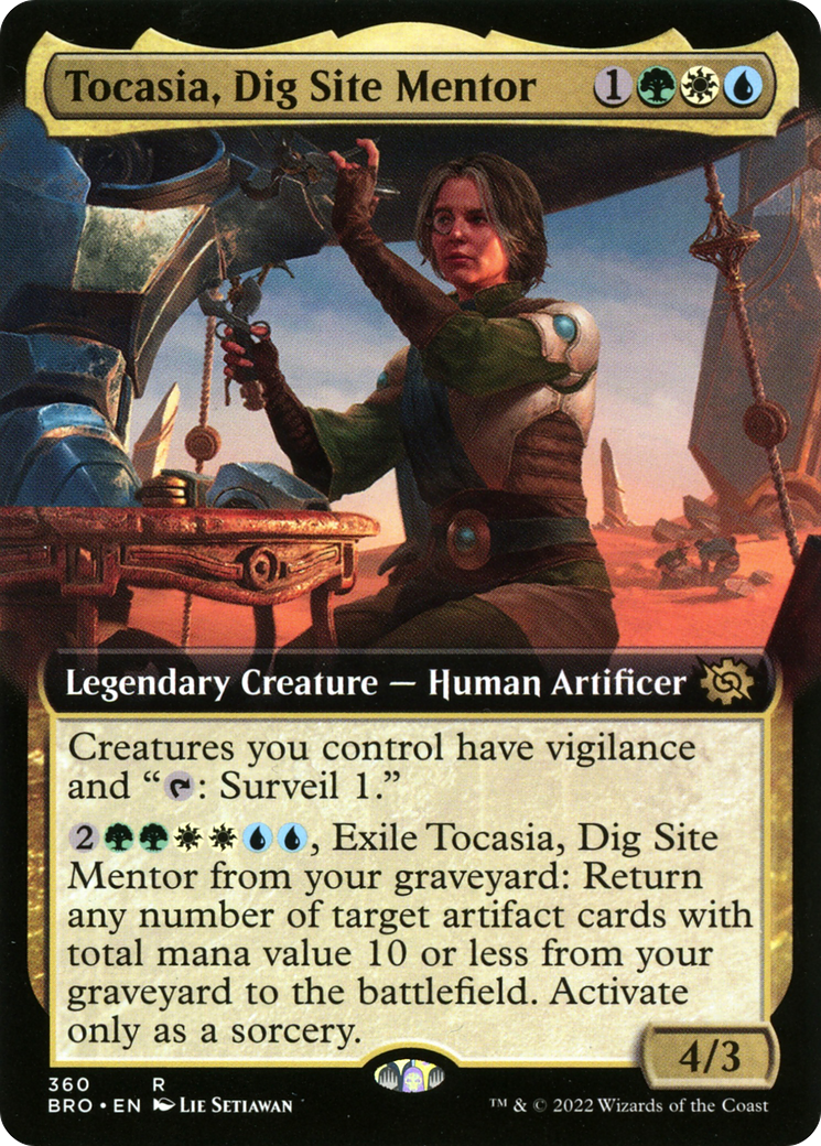 Tocasia, Dig Site Mentor (Extended Art) (BRO-360)  - The Brothers' War: (Extended Art)