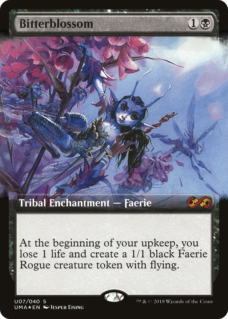 Bitterblossom (UMA:BT-U07)  Foil - Ultimate Box Topper: (Extended Art)