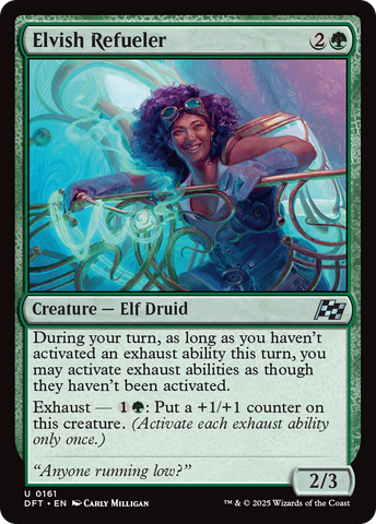 Elvish Refueler (DFT-161)  Foil - Aetherdrift