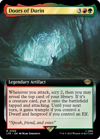 Doors of Durin (Extended Art) (LTR-368)  Foil - The Lord of the Rings: Tales of Middle-earth: (Extended Art)