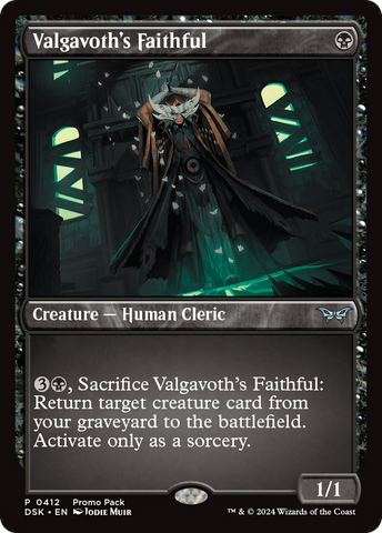 Valgavoth's Faithful (PPDSK-412)  Foil - Duskmourn: House of Horror
