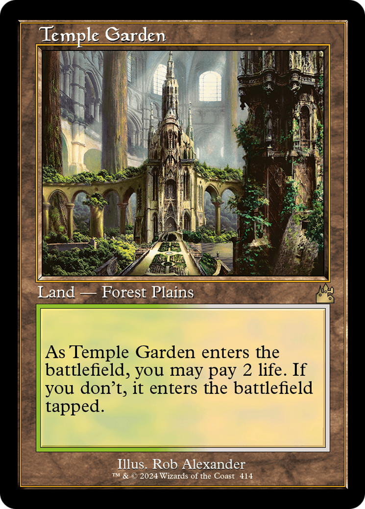 Temple Garden (Retro Frame) (RVR-414)  - Ravnica Remastered