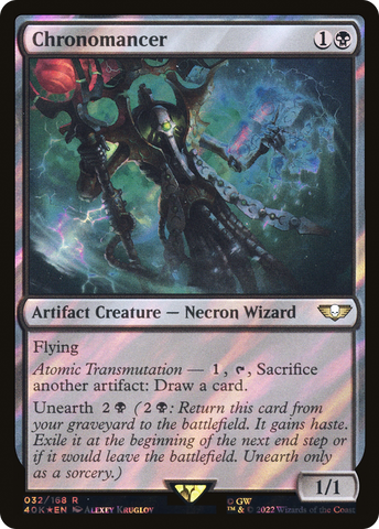 Chronomancer (Surge Foil) (40K-032)  Foil - Warhammer 40,000 Commander