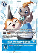 Blue Memory Boost! - P-036 (Next Adventure Box Promotion Pack) (P-036) - Digimon Promotion Cards Foil