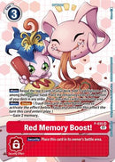 Red Memory Boost! - P-035 (Next Adventure Box Promotion Pack) (P-035) - Digimon Promotion Cards Foil