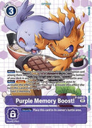 Purple Memory Boost! - P-040 (Next Adventure Box Promotion Pack) (P-040) - Digimon Promotion Cards Foil